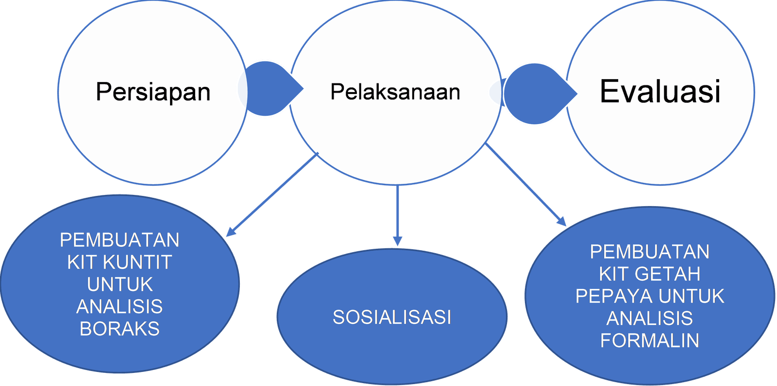 Gambar 1. Bagan alur kegiatan pengabdian masyarakat.