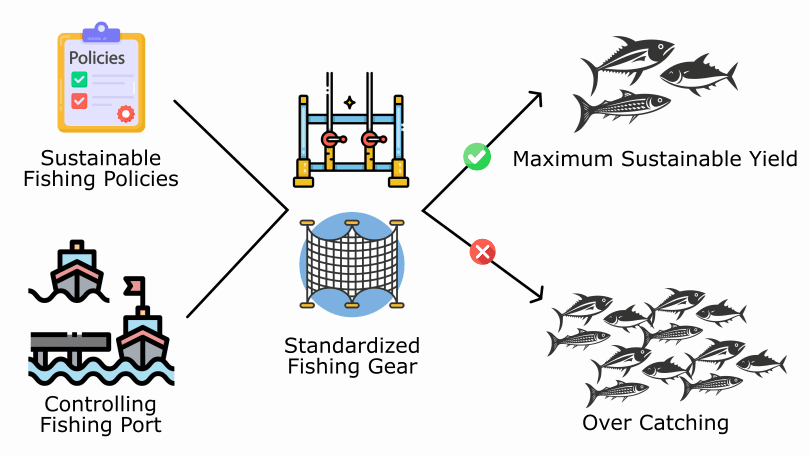 Sustainable Harvest of Large Pelagic Fish in the Western Sumatra Sea