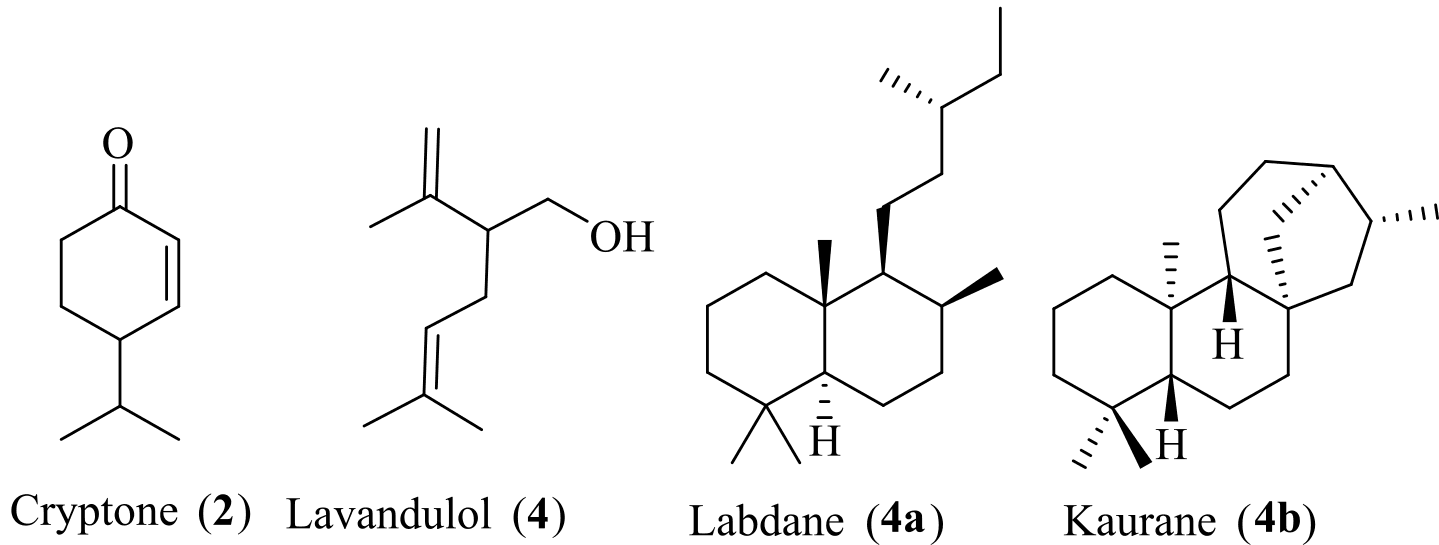 Figure 5. Example of terpenoid structures.