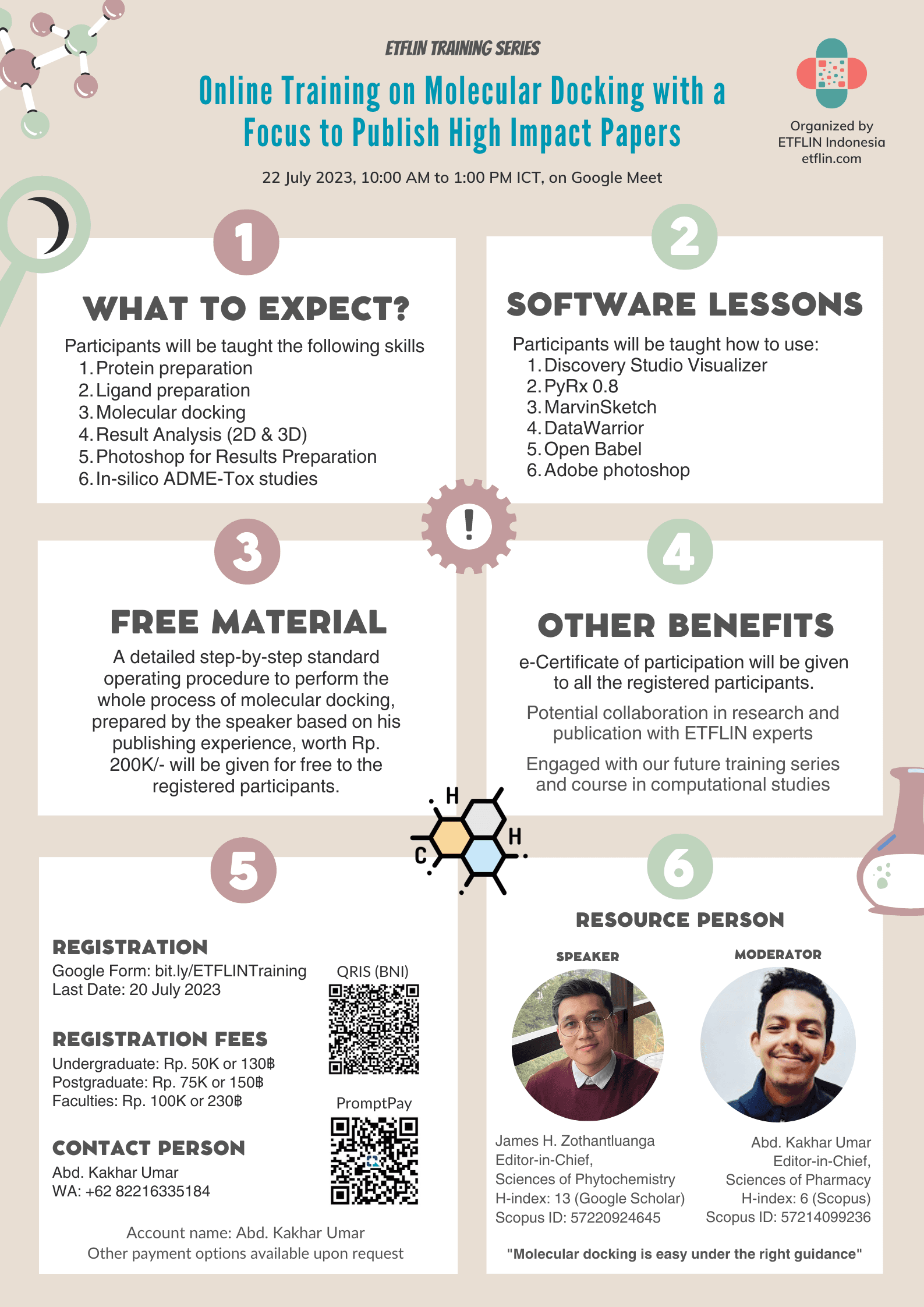 Online Training on Molecular Docking with a Focus to Publish High Impact Papers